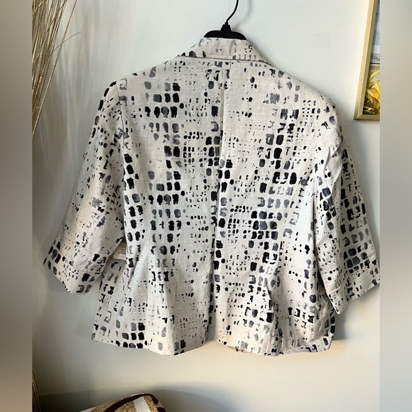 Preowned Coldwater Creek Linen Blend Blazer Women’s Size 18 - Picture 3 of 4